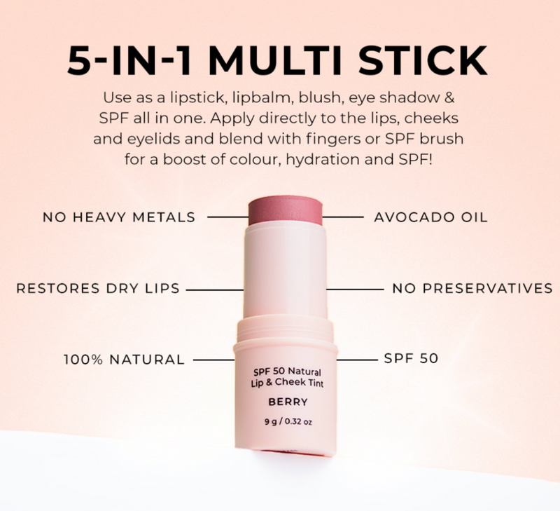SPF 50 Natural Lip & Cheek Tint