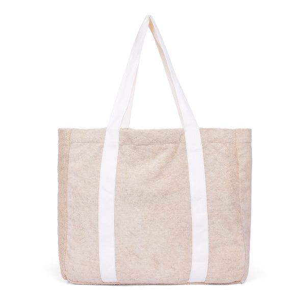 Terry Towelling Tote - Latte